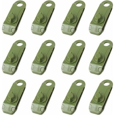 Pinces de Bache Clips de Tente de Camping en Plastique Petite Pince à Oeillets pour Auvent Toile d'Ombrage de Jardin Activités de Plein Air (1/5)