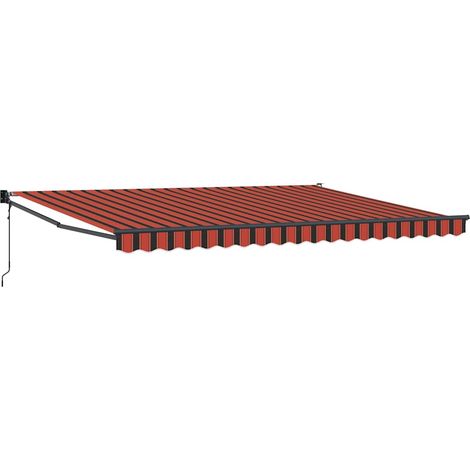 Maison Exclusive - Tenda Sole Automatica Retrattile Arancione e Marrone 4,5x3 m