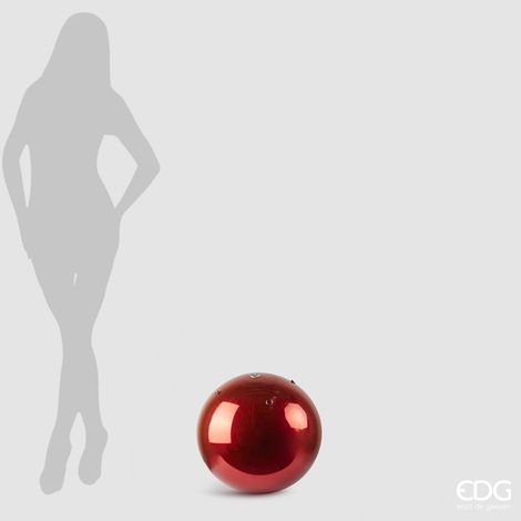 EDG Decorazione Natalizia Palla Mirror Rosso 40 Cm (1/2)