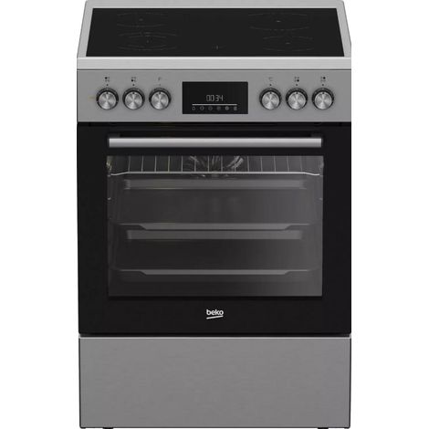 Cuisinière vitrocéramique 66l 4 feux inox - Beko - FBE67310GX