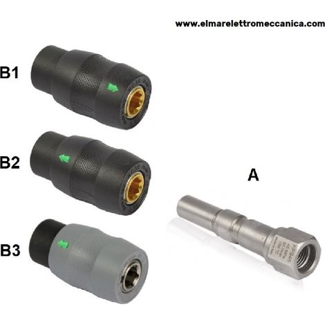 Fig. B3 1/4" M Attacco rapido a sfere tipo KEW idropulitrice