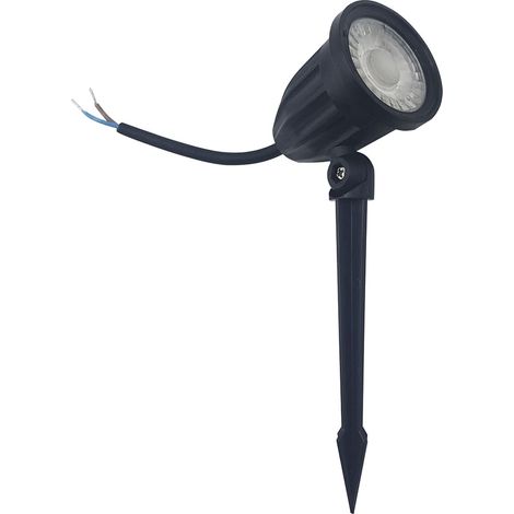 FARETTO LED A PICCHETTO 8W 220V DA GIARDINO IP65 STAFFA INCLUSA SILAMPLuce Neutra Naturale 4200k (1/5)