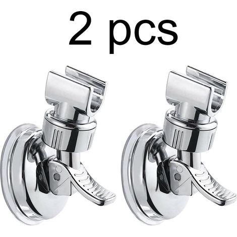 Support Pommeau de Douche Support Douche Lot de 2 Supports de Pommeau de Douche Ventouse Support Douche Support Pommeau Douchette Douche Reglable Sans Percer (1/5)