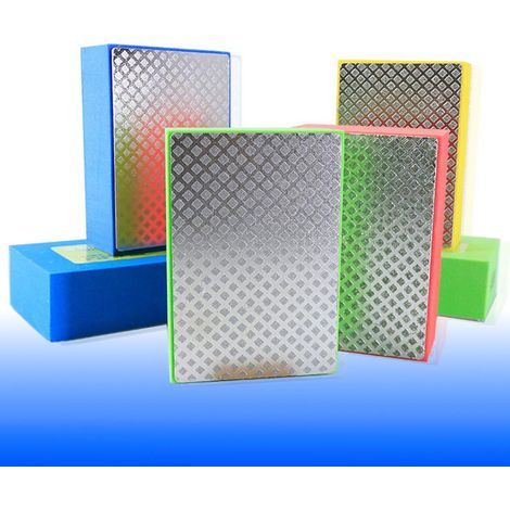 Handpolierpads, Nass- und Trockenschleifpads mit Schaumstoffrücken für Fliesen, Stein, Marmor, Beton, Keramik, Granit und Glas (1/5)
