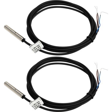 2-teiliger NPN-Näherungsschalter, wasserdichter 3-Draht-Induktionssensor, normalerweise offen (NO), DC 6-36V, 1mm Abstand, berührungsloser Näherungsdetektor. (1/5)