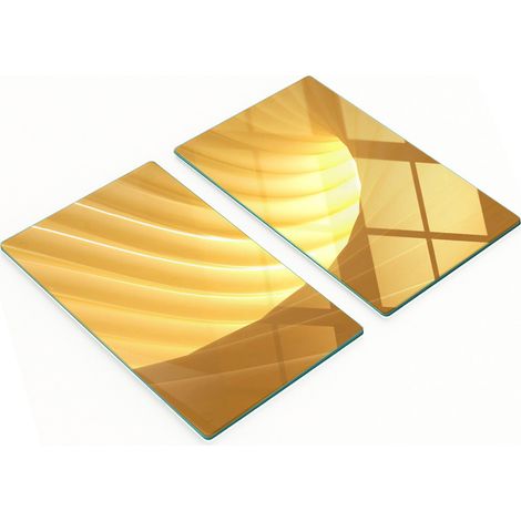 Dekorative Glas-Küchenschneidebretter mit abstraktem Wirbelmuster, 2 x 30 x 52 cm (1/5)