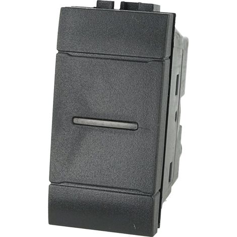 Pulsante assiale 1P nero Compatibile Living Nero (1/3)