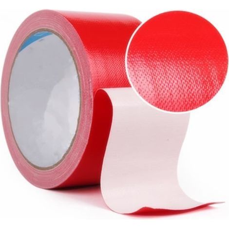 Extra starkes Reparaturklebeband aus rotem Gewebe, 50 mm x 20 m, wasserdicht (1/4)