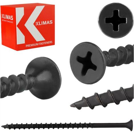 Vis À Cloison Sèche - 4,2 X 70 Mm - Pour Plaques De Plâtre Sur Bois - 250 Pièces (1/2)