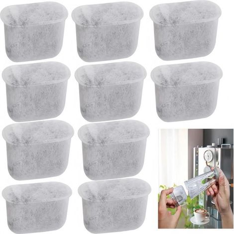 12 pièces - Filtres à charbon de rechange pour cafetière - Blanc - 4,7 x 2 x 2,7 cm (1/5)