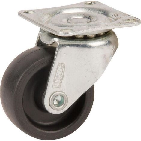 Rueda industrial giratoria en polipropileno: di谩metro25 x 12 mm placa soporte: 35 x 30 mm. Capacidad: 10 kg Tente TENTE (1/3)