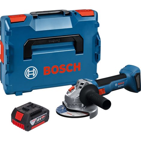 Bosch GWS 18V-8 Professional Smerigliatrice angolare a batteria 18 V 125 mm Brushless + 1x batteria 5,0 Ah + L Boxx - senza caricabatteria