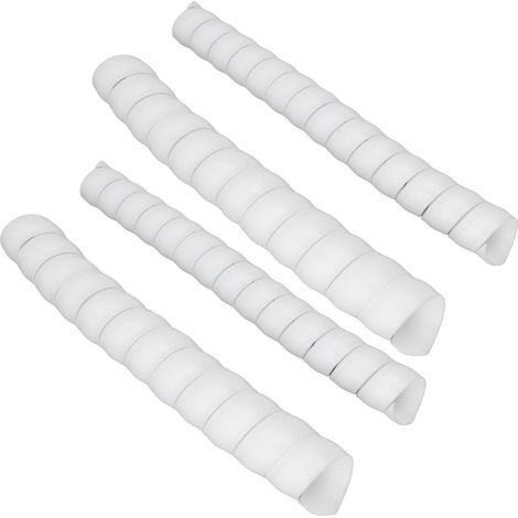 Protecteur de tronc d'arbre en spirale plastique, 4 pièces, protection d'écorce pour jeunes plants contre cerfs, lapins, rongeurs et tondeuses (1/5)