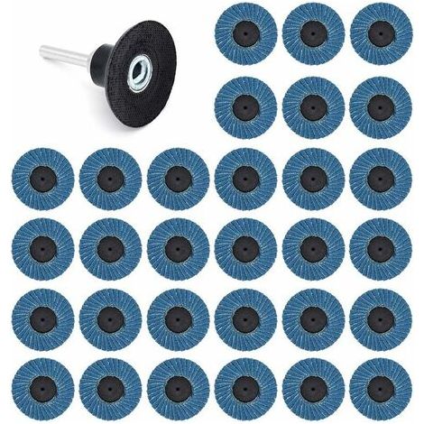 31 Stück 2 Zoll 50 mm Schleifscheiben Fächerscheiben Körnung 40 Körnung 60 Körnung 80