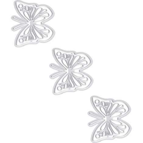 3 Pièces Découpes en Acier Carbone pour Embossage de Papier, Outils de Scrapbooking Durables et Polyvalents (1/5)