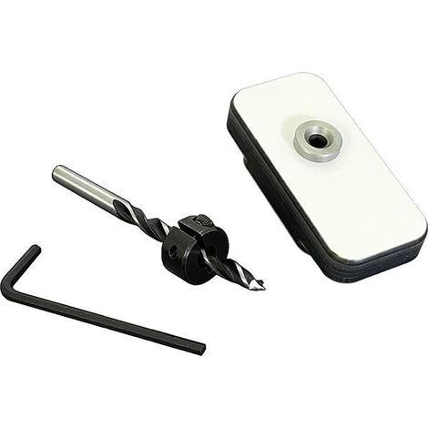 accesorio de unión invisible peanut. para mecanizado. madera o metal ligero. plantilla básica. diámetro 5mm