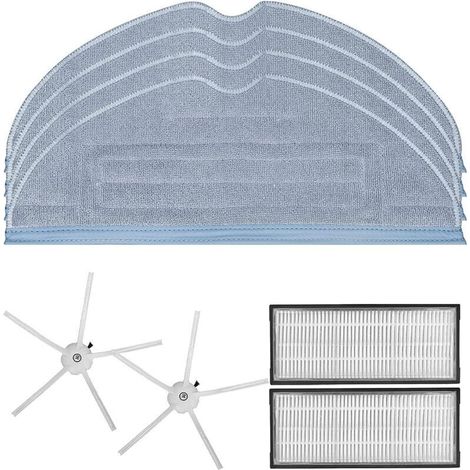 Accessories for Roborock S7 S7 Plus S7+ S7 Max Ultra T7S T7S Plus robotic vacuum cleaners, spare parts including main brush, cleaning cloths, HEPA filter, side brush,--DTEKGAZ
