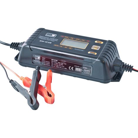 MW-SC6B: Cargador de 12 V: 1 A/3 A/6 A 24 V: 1 A/3 A