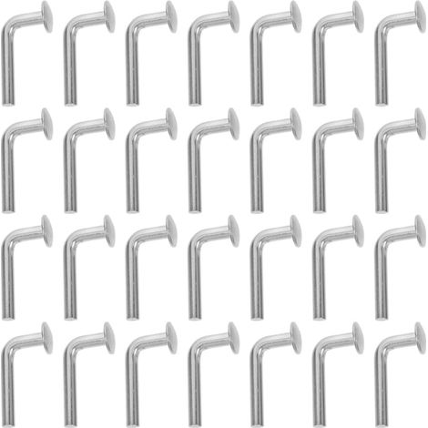 Goupille De Chute Pour Support De Palette Boulon En L Galvanisé Goupille De Sécurité Pour Rayonnage D’Entrepôt Lot De 50 3.20 X 1.70 X 1.10 cm Pour Atelier Et Stockage (1/5)