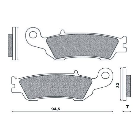 PASTILLAS DE FRENO BRENTA KH450 DE METAL SINTERIZADO (DORADO) (FT 4105)
