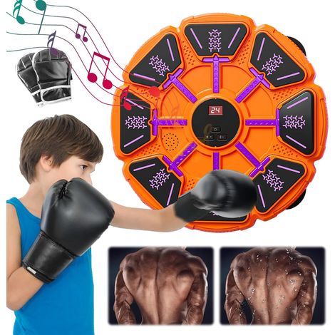 Générique Machine De Boxe Musicale pour Entraînement - Machine De Frappe Musicale sans Fil,Entraîneur de Boxe à Montage Murale,pour Entraînement Fitness Sport à la Maison ou au Bureau (1/5)