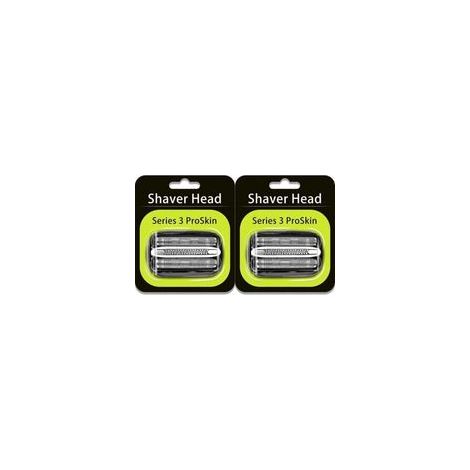 Têtes de rasage de rechange Braun Series 3 32B, têtes de rasage Braun S3 (2 pièces) (1/2)