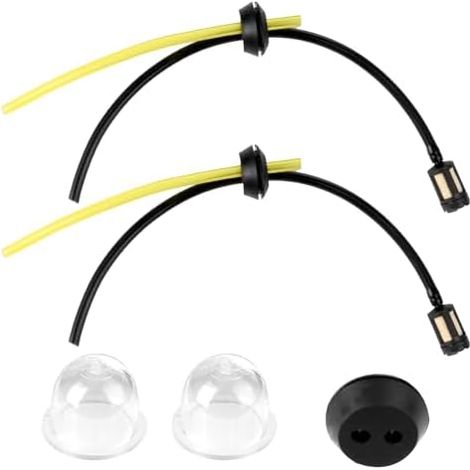 Lot de 5 Pièces Durite Essence Universelles avec Filtre pour Tondeuses, Taille-Haies, Débroussailleuses - 2 et 4 Temps (1/5)