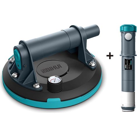 Ventouse à main DUO avec pompe manuelle et batterie 200mm BIHUI By PAVILIFT