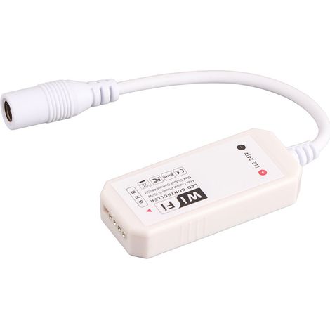 WiFi RGB-Controller DC12-24V für farbige LED-Streifen, steuerbar per Smartphone-App (1/5)