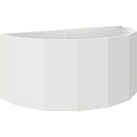 Maison Exclusive - Pflanzkübel Weiß 120 x 60 x 50 cm Stahl
