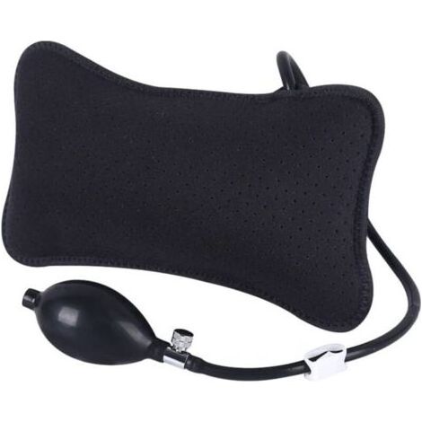 Coussin lombaire gonflable, ferme et respirant pour les voyages, coussin de soutien dorsal en mousse pour voitures, canapés et chaises.
