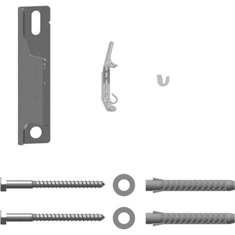 Kermi Wandkonsolen-Set WA40mm, Einhängepunkt 33mm, verzinkt, ZB02820006