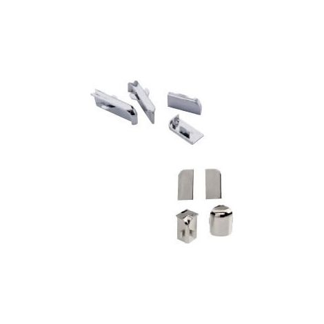 Embout de joint aluminium - Décor : Argent - Pose : Sur chant - ITAR