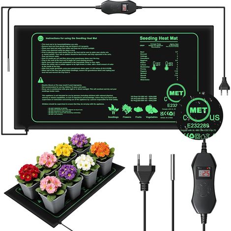 50W Tapis Chauffant Terrarium, Tapis Chauffant Semis, 25x52.5cm (1/5)