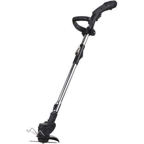 Coupe-herbe sans fil 12 V - Machine de désherbage légère - Lame de coupe en métal réglable en hauteur pour jardin et cour - Tonte des buissons - Élagage de la pelouse (1/5)
