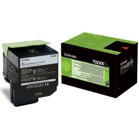 LEXMARK 702XK Toner schwarz Standardkapazität 8.000 Seiten 1er-Pack return program (70C2XK0)