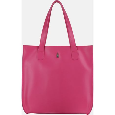 Gilda - Einkaufstasche aus rosa Leder (1/5)