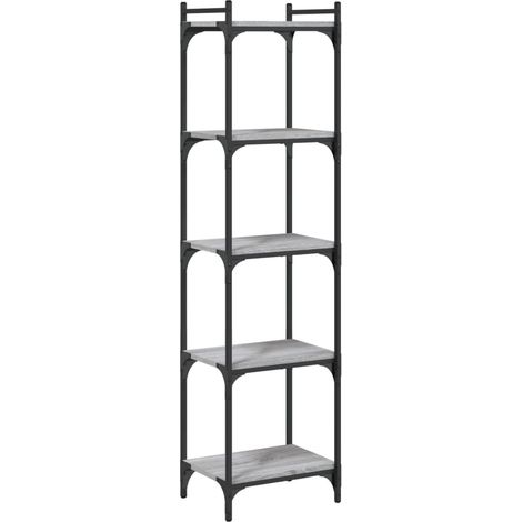 Maison Exclusive - Libreria 5 Ripiani Grigio Sonoma 40x30x154cm Legno Multistrato