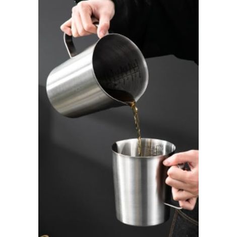 Verre Doseur Cuisine 1,5L Acier Inoxydable Pour Maison Cuisine Restaurant Bar Café Pâtisserie (1/4)