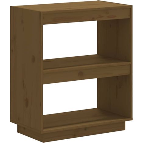 Maison Exclusive - Bücherregal Honigbraun 60x35x71 cm Massivholz (1/5)