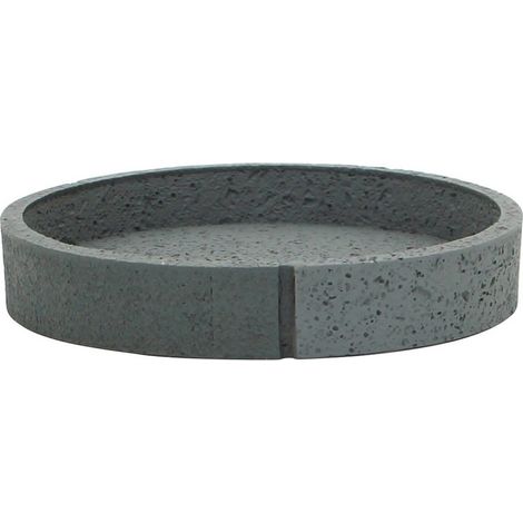 Portasapone in poliresina grigio - serie Pietra (1/3)