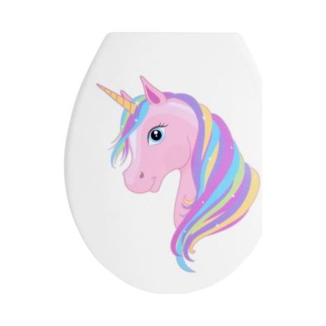 DUROPLAST WC-SITZ EINHORN BUNT