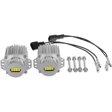 2 ampoules LED Angel Eyes Canbus 80 W pour phares, feux de position, compatibles sans erreur - BMW Série 3 E90 E91 (à partir de 20 ans) (bbcs) (1/5)