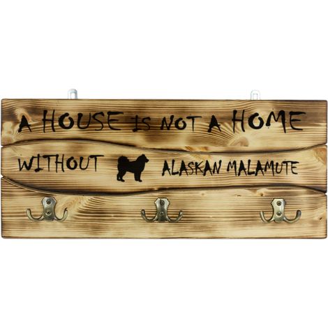 Alaskan Malamute - gruccia con cane, espositore per medaglie, decorazione per la casa di Art-Dog (1/5)