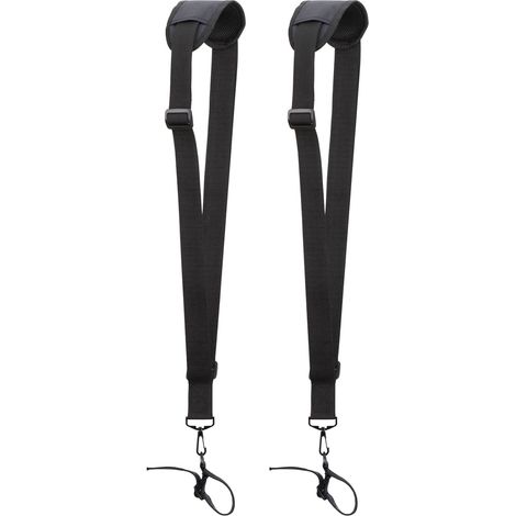 2 Sangles d'épaule Réglables - Harnais pour Débroussailleuse pour Tondeuse à Gazon avec Ceinture en Nylon Durable pourJardinage pour Débroussailleuse KM, STIHL FS (Noir) (1/5)
