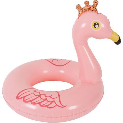 Bouée De Bain Gonflable - Flamant Rose - 48 cm Diamètre - Pour Enfants 4 À 8 Ans - 1 Pièce (1/5)