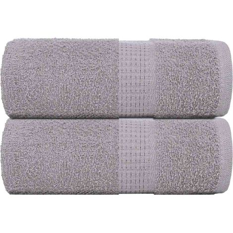 Gants de toilette FROGN, lot de 2, gris, 30 x 30 cm, 360 g/m²