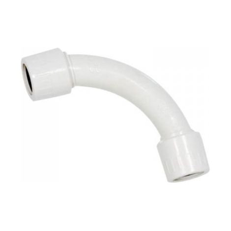 Raccordo Tubo Rigido Diametro 32mm IP65 Curva Semplice 90° Tubo a Tubo FAEG FG16132