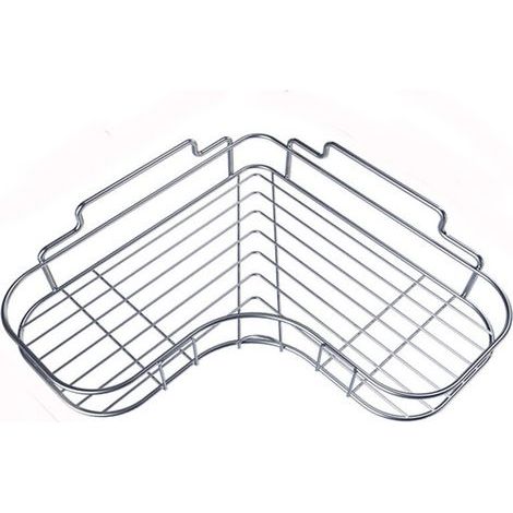 BUNTHAUS Étagère en acier inoxydable de salle de bain de cuisine sans poinçon triangle toilette coin cintre stockage égouttoir