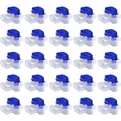 Kit connettori cavo per rasaerba robotizzato - 25 connettori riempiti di gel per estendere o riparare cavi per rasaerba elettrici a bassa tensione - Impermeabili, sicuri, senza spelature